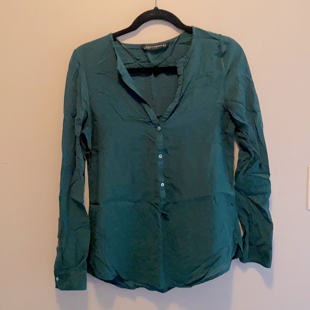 Emerald Green Zara blouse